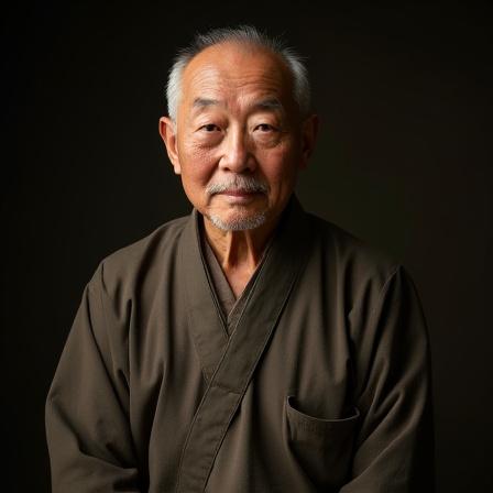 作業着姿で微笑む棟梁の山田健心